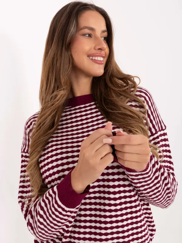 Factory Price Sweater-IT-SW-93190.15-burgundy