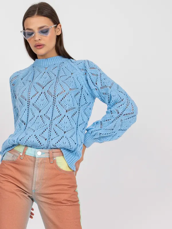 RUE PARIS Sweater-LC-SW-0254.64-Light Blue