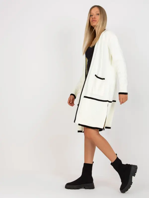 RUE PARIS Sweater-LC-SW-0340.42P-White-Black