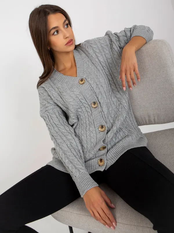 RUE PARIS Sweater-LC-SW-8008.80P-Grey