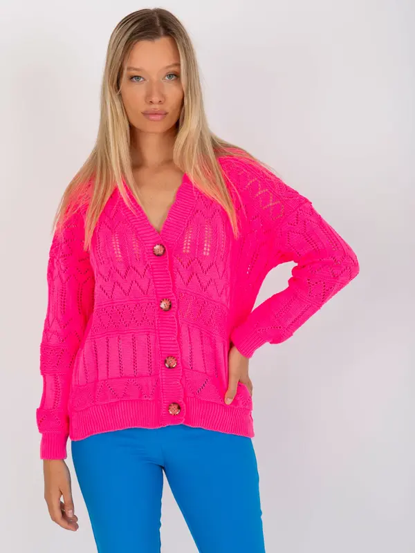 RUE PARIS Sweater-LC-SW-8022.04P-fluo pink
