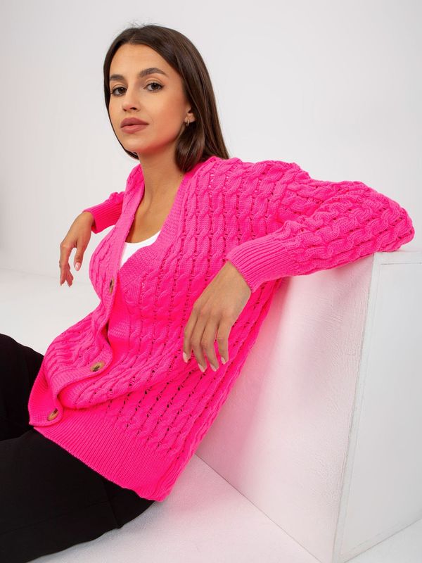RUE PARIS Sweater-LC-SW-8036.74P-fluo pink