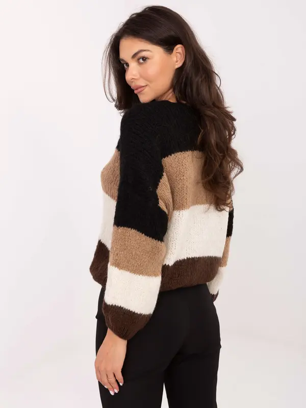 RUE PARIS Sweater-MI-SW-0409.85-black-brown
