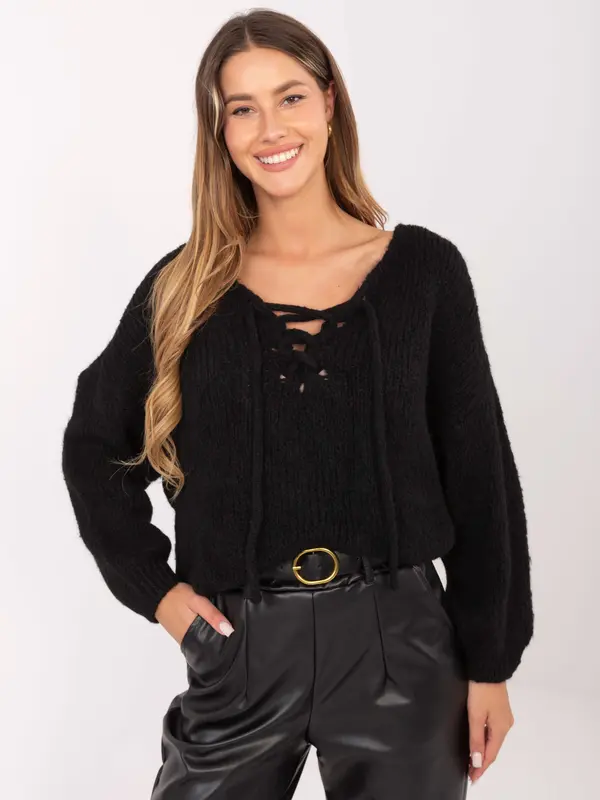 Italy Moda Sweater-MI-SW-0919.18-black