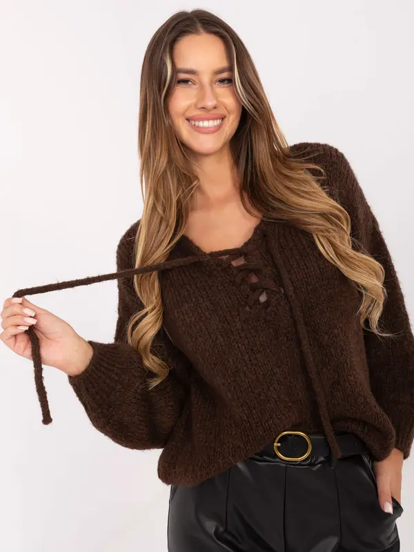 Italy Moda Sweater-MI-SW-0919.18-brown