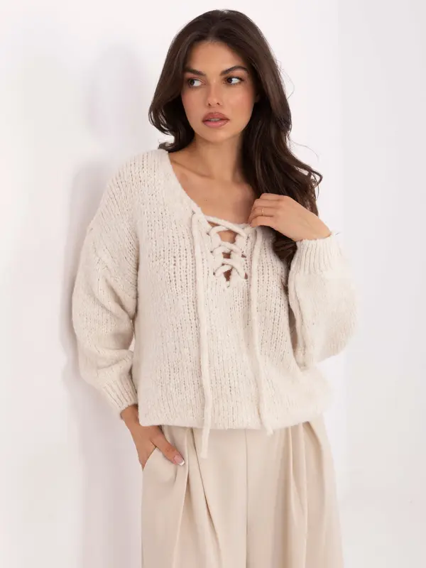 Italy Moda Sweater-MI-SW-0919.18-light beige