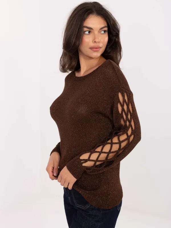 Italy Moda Sweater-MI-SW-1606.96-dark brown