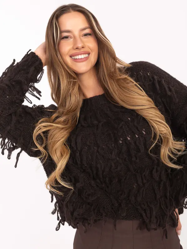 RUE PARIS Sweater-MI-SW-2008.86-dark brown