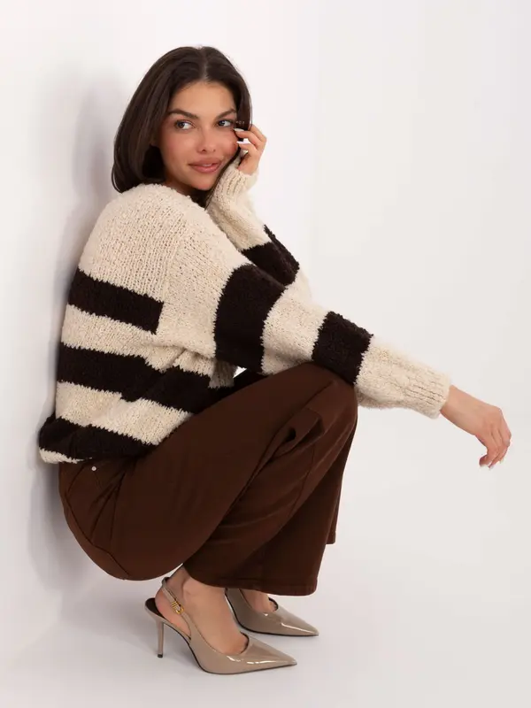 Italy Moda Sweater-MI-SW-WK3031.22-beige