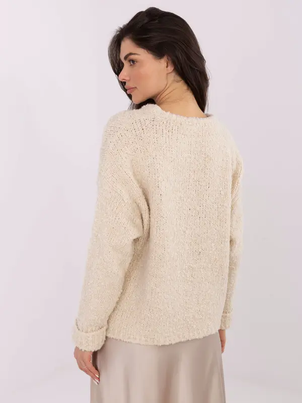 Italy Moda Sweater-MI-SW-WK32601.19-light beige