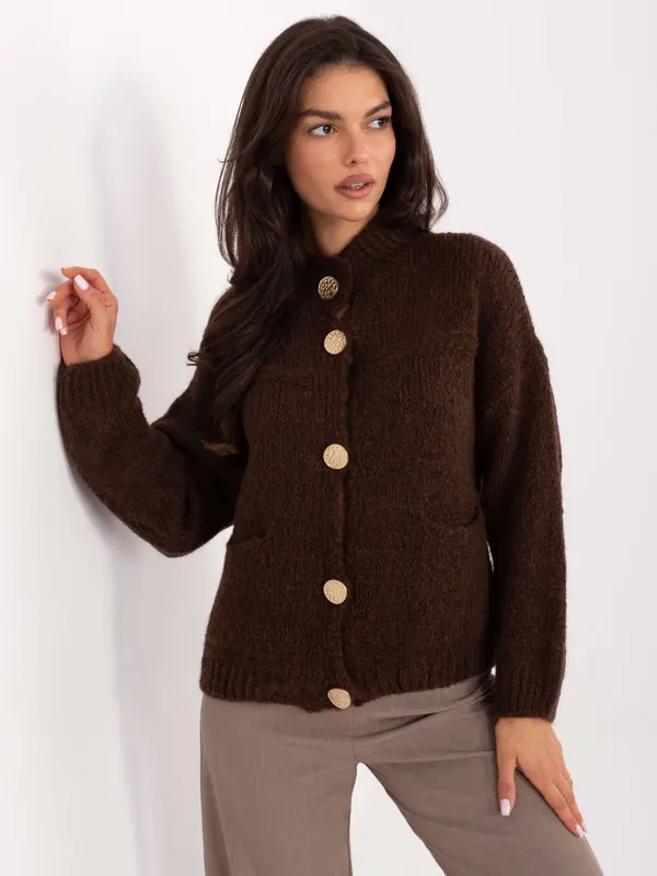 Italy Moda Sweater-MI-SW-WM218.02-dark brown