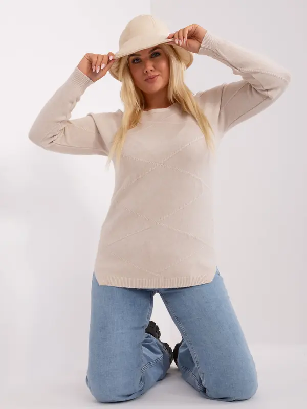 P-M Sweater-PM-SW-PM-3905.13-light beige