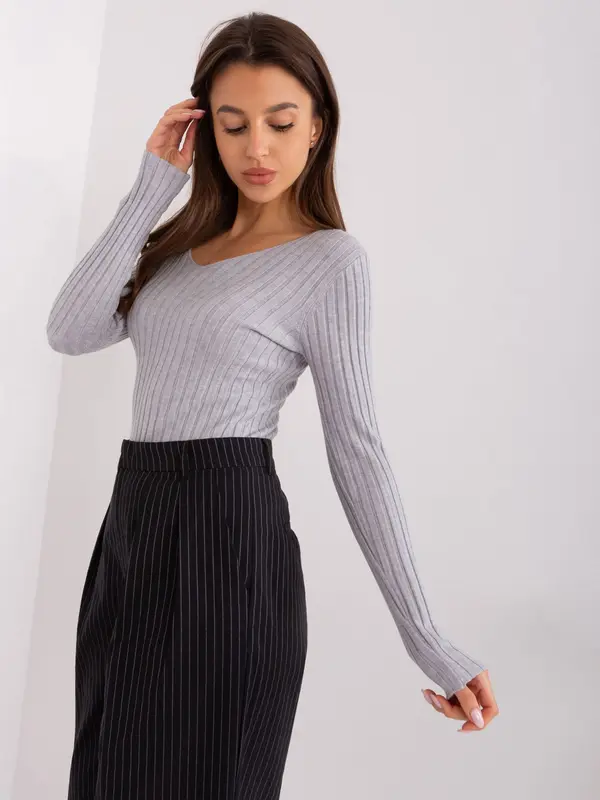 P-M Sweater-PM-SW-PM1088.25-light gray