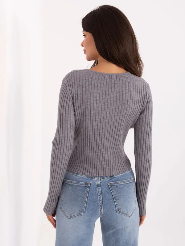 Passione moda Sweater-PM-SW-R1639.27-grey
