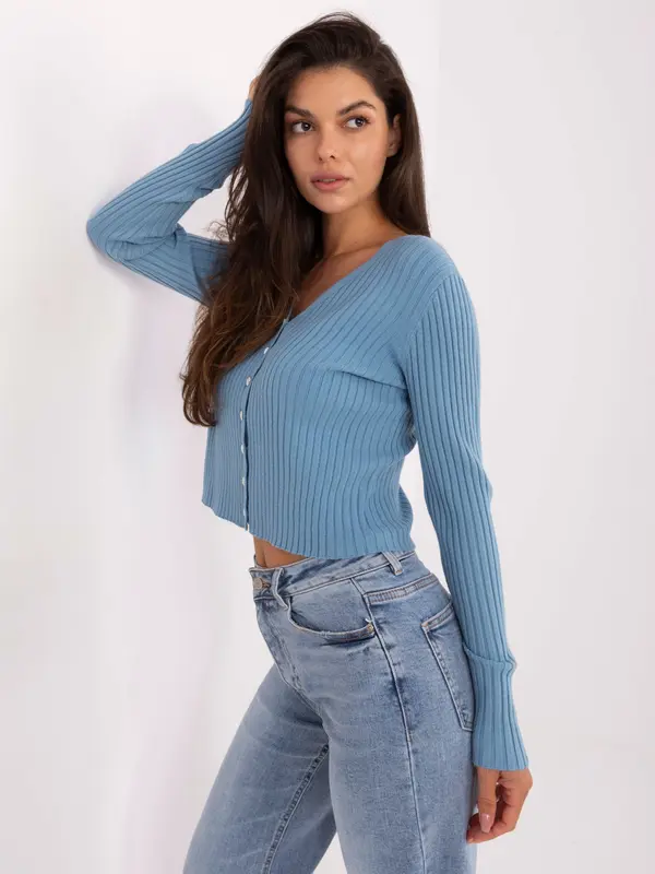 Passione moda Sweater-PM-SW-R1639.27-light blue