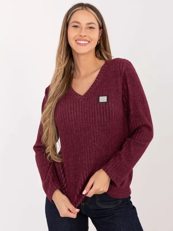 RELEVANCE Sweater-RV-SW-A1025.80-burgundy