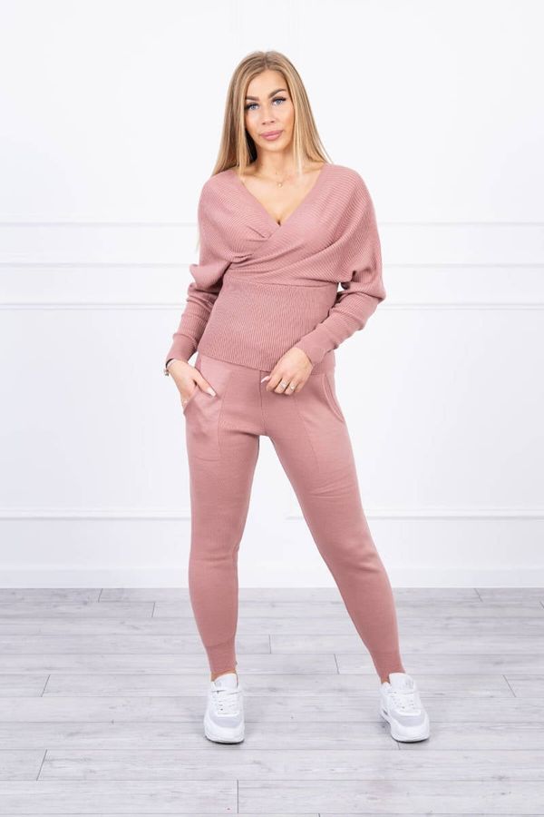 Kesi Sweater set two-piece dark pink