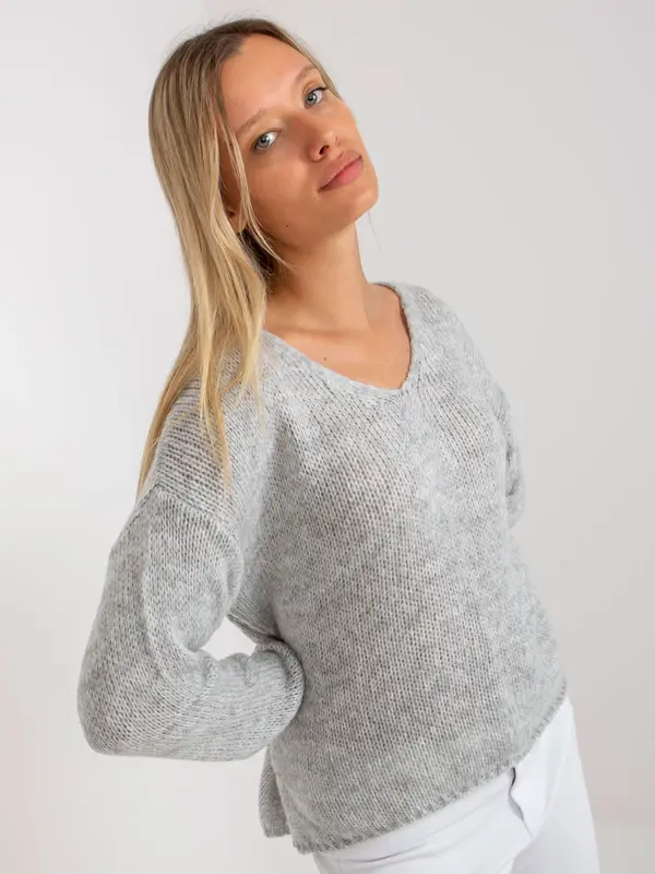 Och Bella Sweater-TW-SW-BI-3002.98-gray