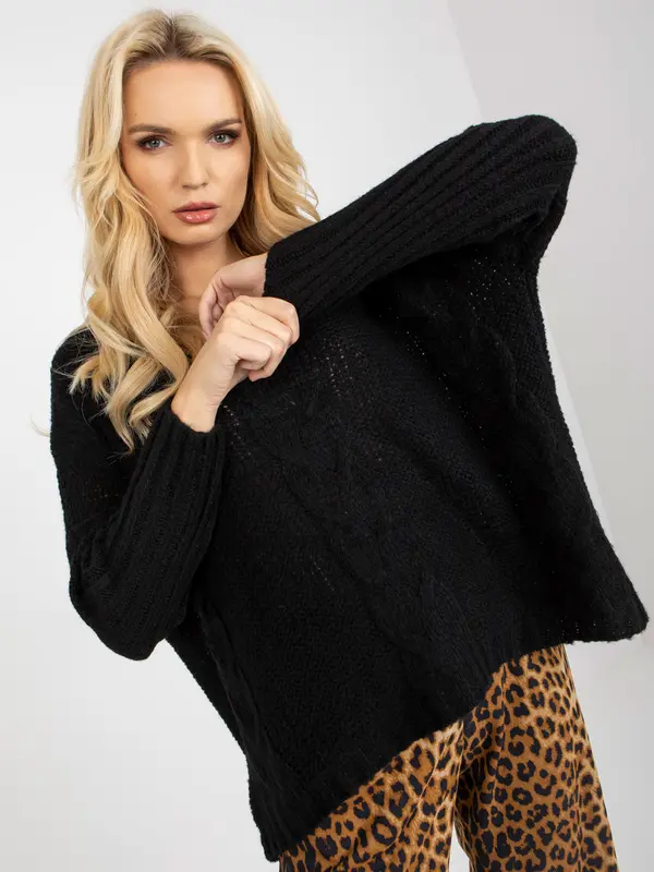 Och Bella Sweater-TW-SW-BI-M903.33X-black