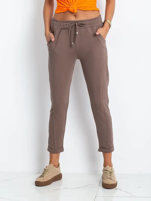 BASIC Feel Good Sweatpants-RV-DR-3589.07X-brown