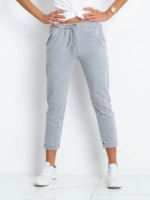 BASIC Feel Good Sweatpants-RV-DR-3589.09X-gray