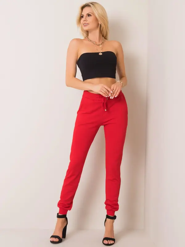 BASIC Feel Good Sweatpants-RV-DR-5040.92-red