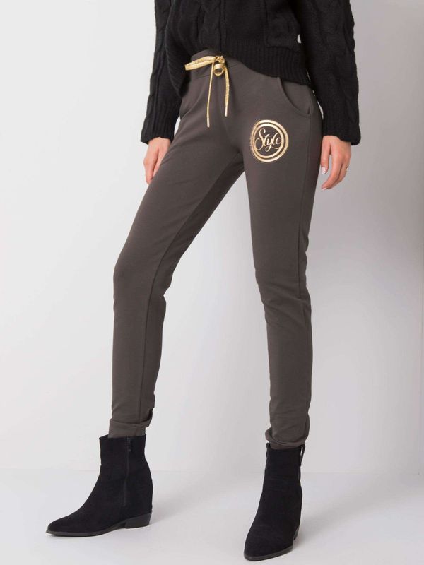 RELEVANCE Sweatpants-RV-DR-5992.71-dark khaki