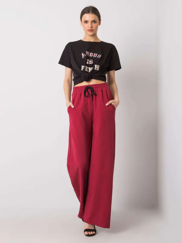 BASIC Feel Good Sweatpants-RV-DR-6262.03X-burgundy