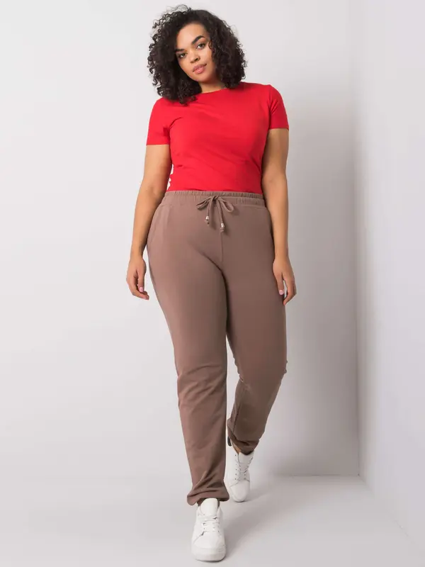 BASIC Feel Good Sweatpants-RV-DR-6301.88-brown