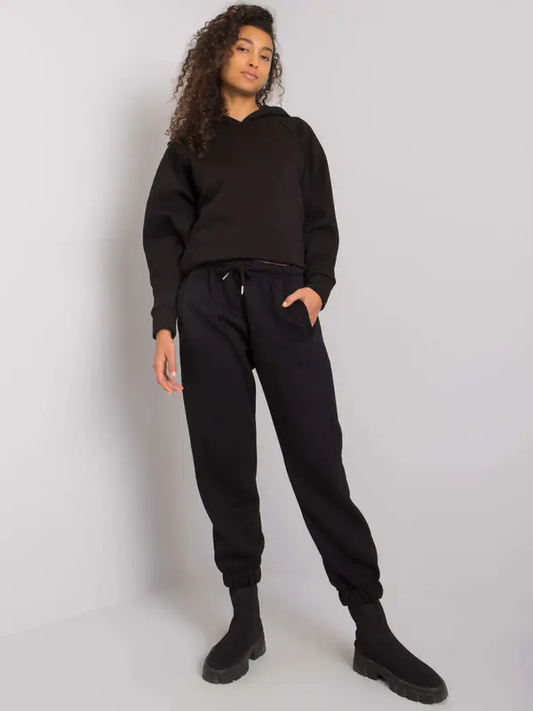 RUE PARIS Sweatpants-RV-DR-7205.74-black