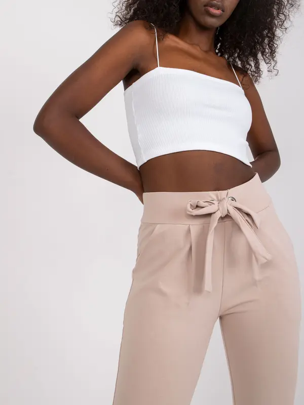 RUE PARIS Sweatpants-RV-DR-7459.01X-beige