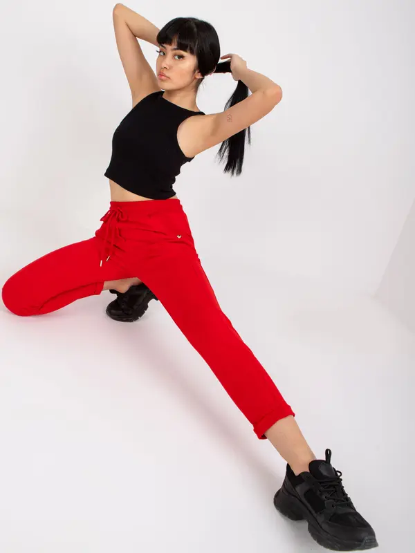 BASIC Feel Good Sweatpants-RV-DR-7806.32-red