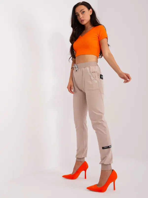 RELEVANCE Sweatpants-RV-DR-8545.02P-beige