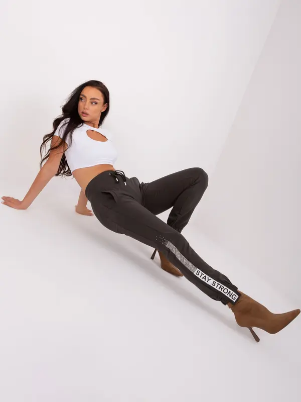 RELEVANCE Sweatpants-RV-DR-8547.08-dark khaki