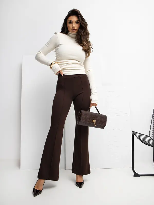 RUE PARIS Sweatpants-RV-DR-A1060.03P-dark brown