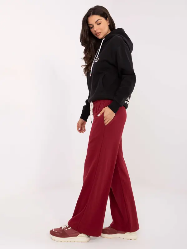 RELEVANCE Sweatpants-RV-DR-A590.08-burgundy