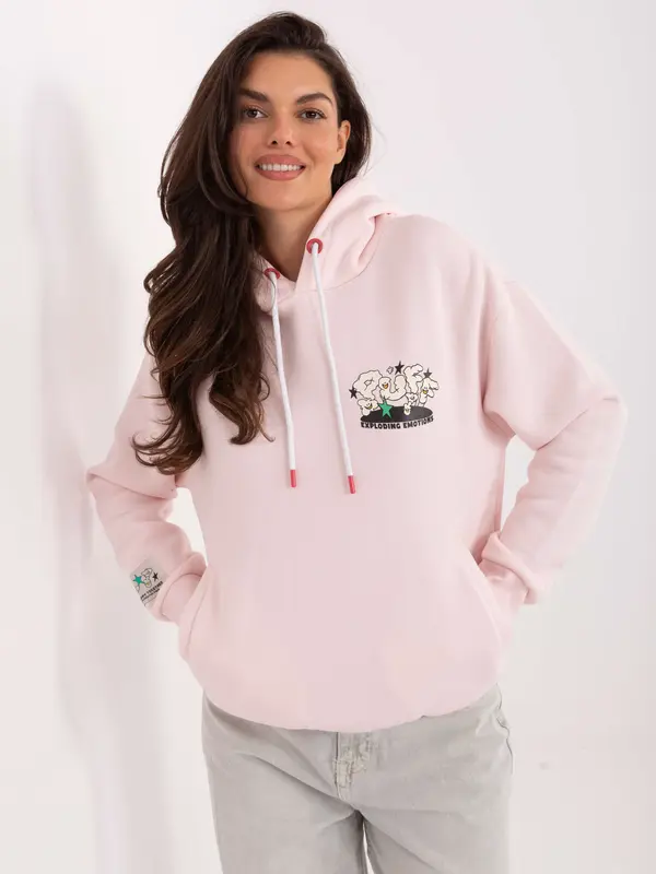 Sublevel Sweatshirt-D10600BI02420R-light pink
