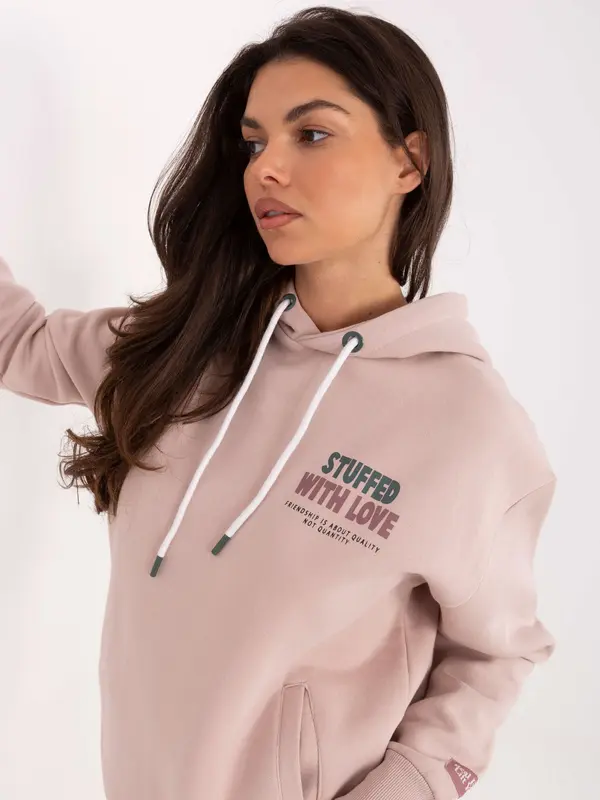 Sublevel Sweatshirt-D10600BI02420T-dark pink