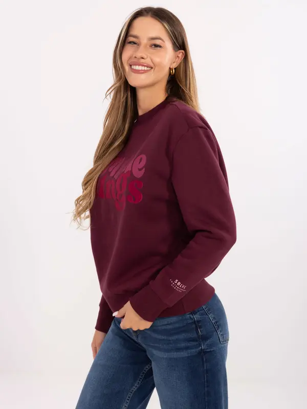 Sublevel Sweatshirt-D10608BC02801A4NO-burgundy