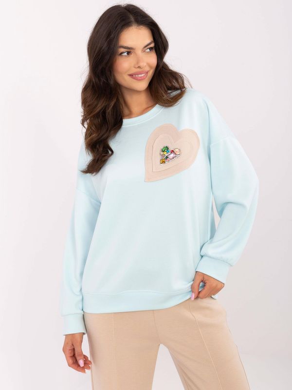 Italy Moda Sweatshirt-DHJ-BL-20322.72-light blue