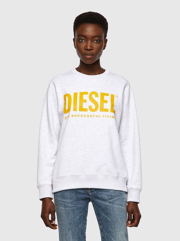 Diesel Sweatshirt- Diesel FANGSECOLOGO SWEATSHIRT white