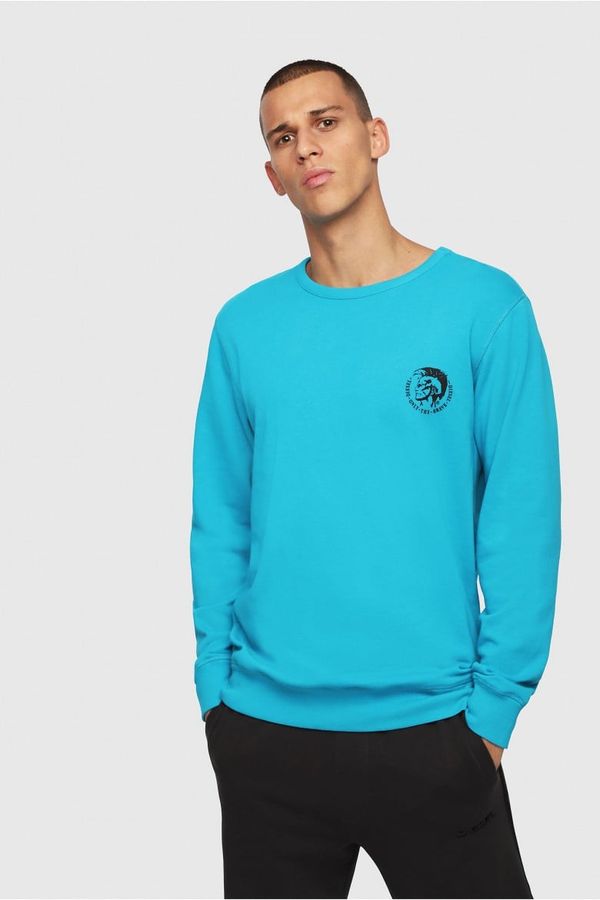 Diesel Sweatshirt - Diesel UMLTWILLY SWEATSHIRT light blue