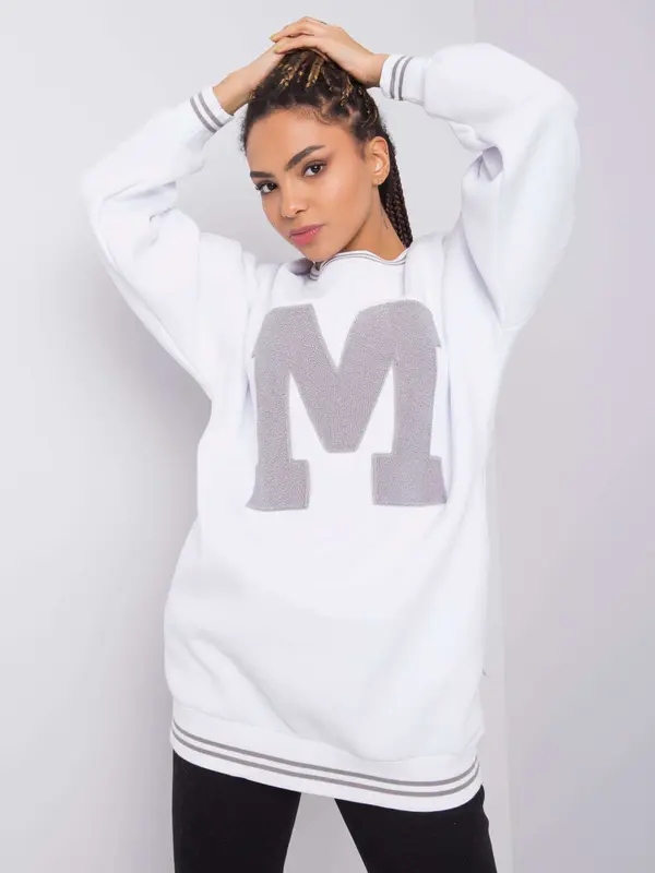 RUE PARIS Sweatshirt-DS-BL-1123.18-white