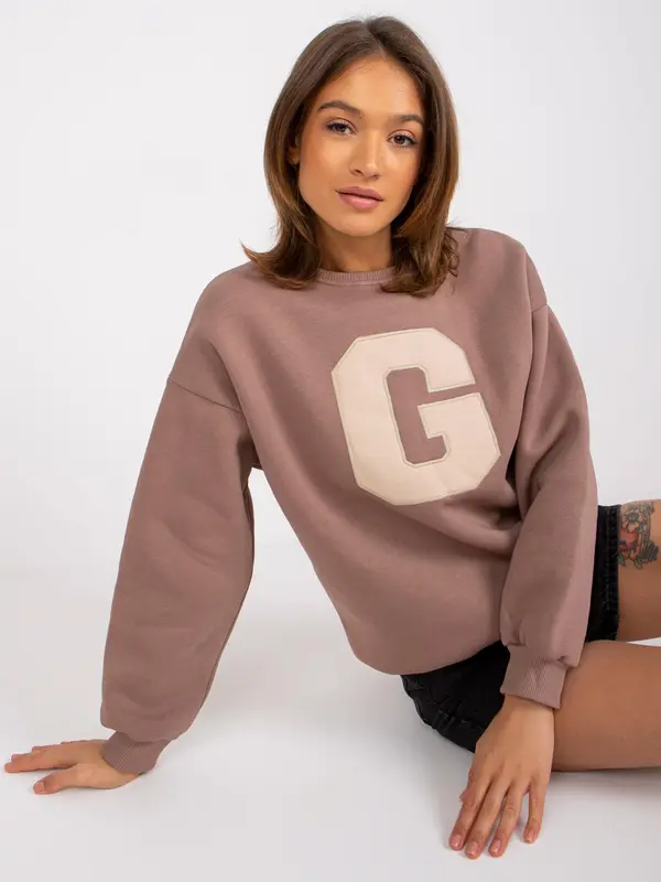 ex moda Sweatshirt-EM-BL-617/G.11-brown