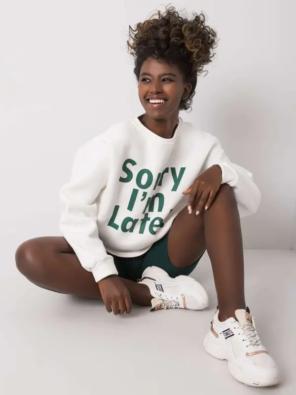 ex moda Sweatshirt-EM-BL-624.90P-white-green