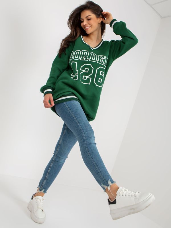 My Red Lips Sweatshirt-EM-BL-776.19-dark green