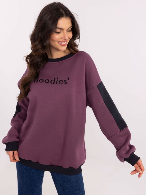 My Red Lips Sweatshirt-EM-BL-983.10X-Dark Purple