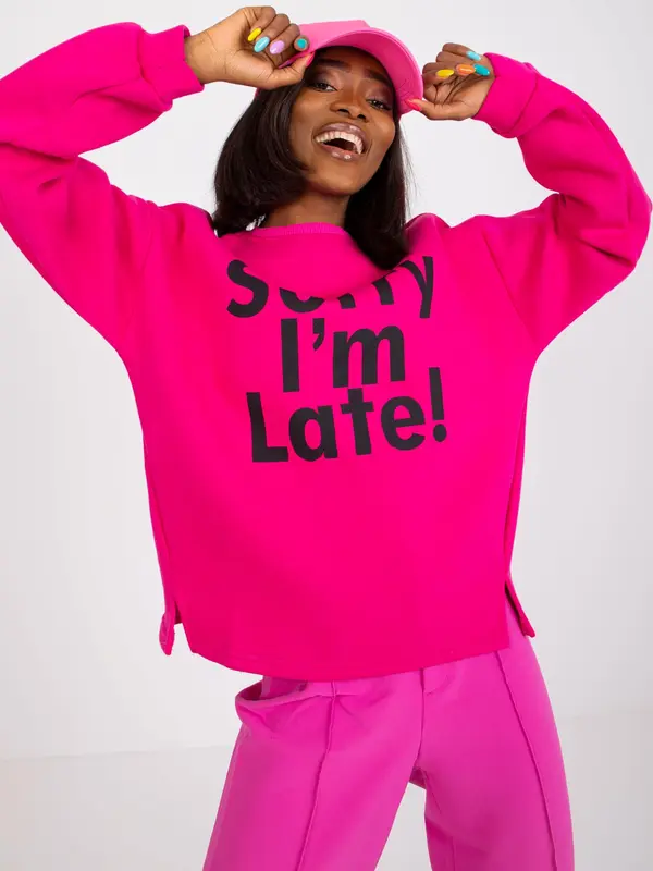 ex moda Sweatshirt-EM-BL-U624.99-fuchsia