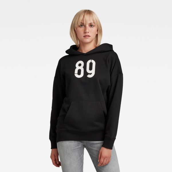 G Star Sweatshirt - G-star Graphic back snaps hdd sweat black