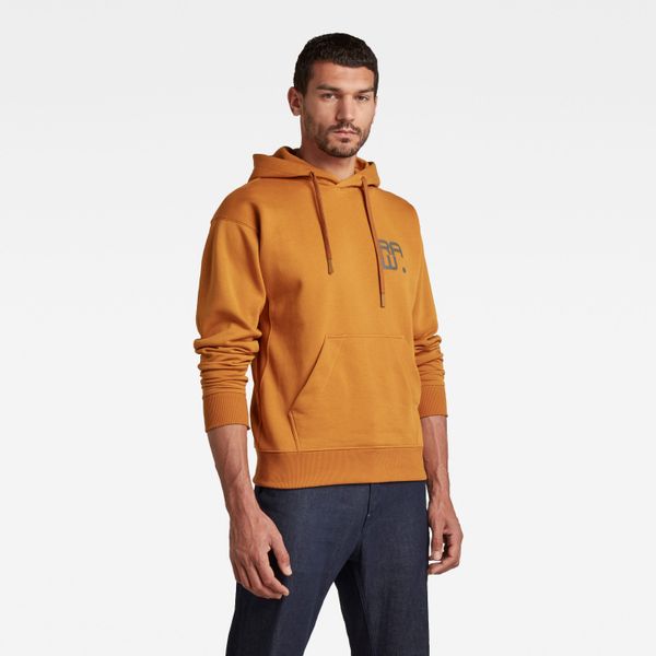 G Star Sweatshirt - G-star Multi logo bk hdd sw orange